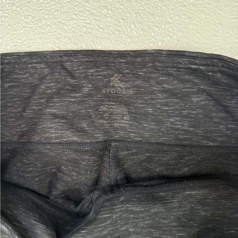 Kyodan Women’s Gray/Black Heather Spacedye Leggings 25” Athletic Size X-Large - Picture 6 of 10